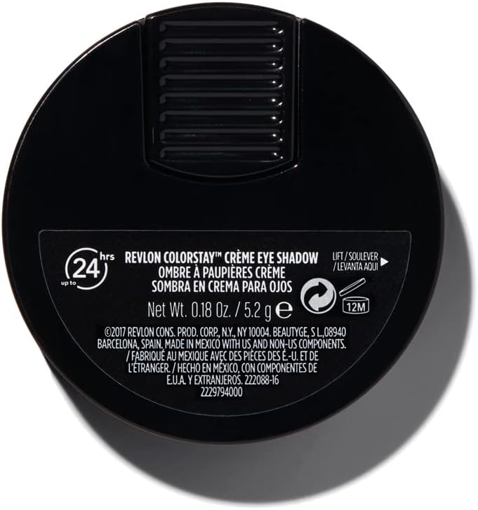 Crème Eyeshadow by Revlon, ColorStay 24 Hour Eye Makeup, Highly Pigmented Cream Formula in Blendable Matte & Shimmer Finishes, 710 Caramel, 0.18 Oz - Imagem 10