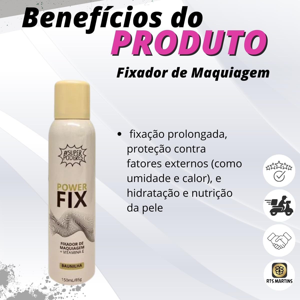 Fixador de Maquiagem Power Fix Baunilha Super Poderes 150ml - Imagem 4