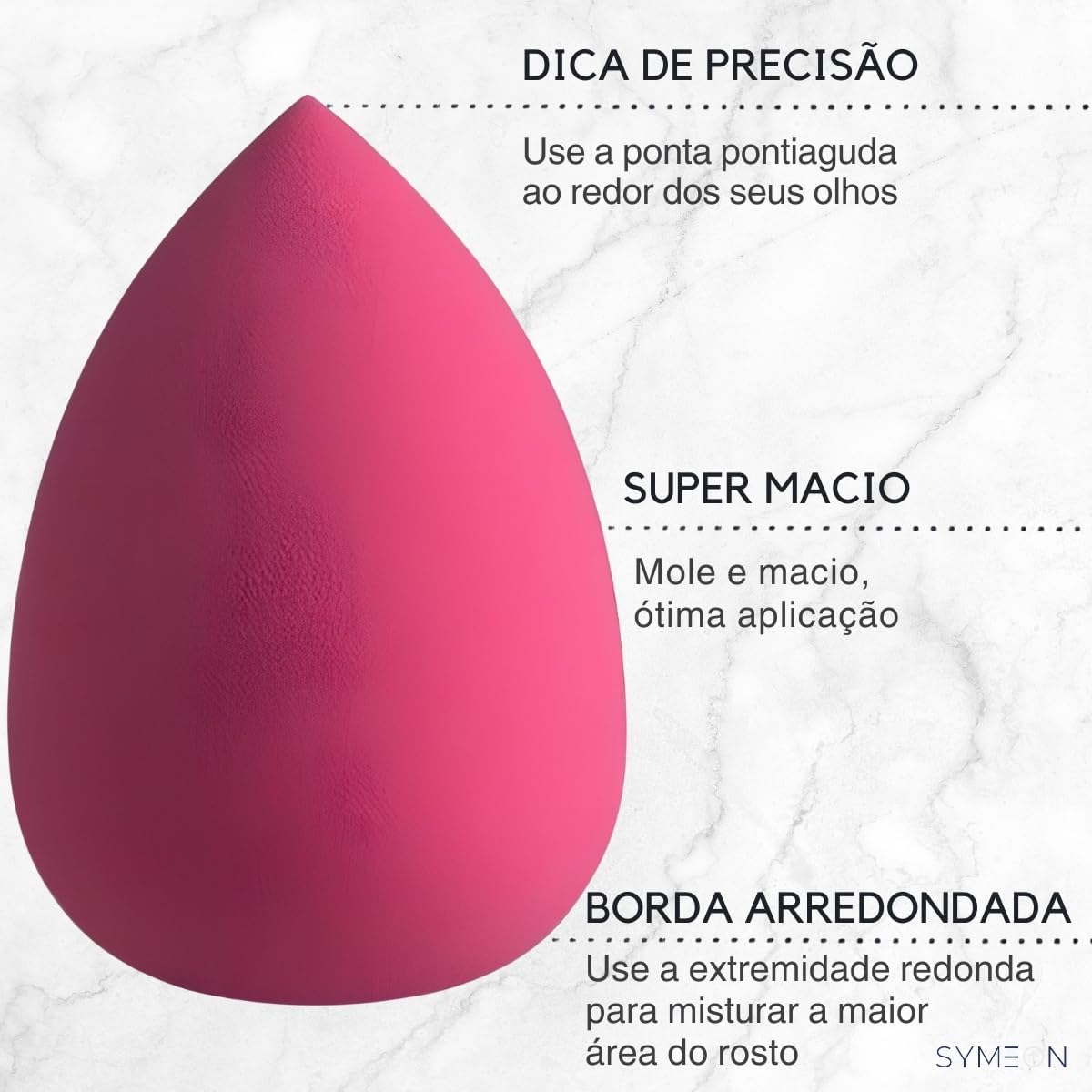 Kit 12 Esponja De Maquiagem Facial Espuma Beauty Blender Para Base Corretivo Pó Contorno Multicolorido - Imagem 3