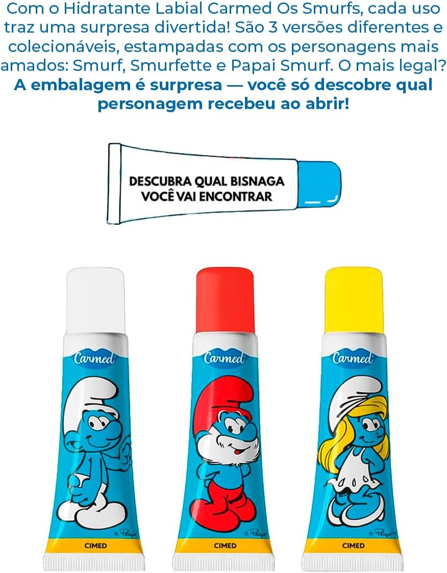 Carmed – Hidratante Labial Smurfs 10g - Imagem 4