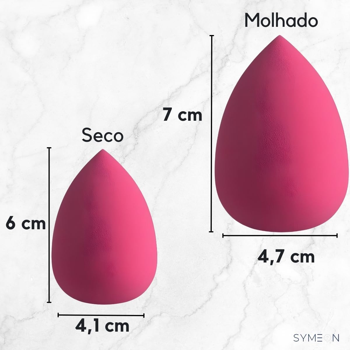 Kit 12 Esponja De Maquiagem Facial Espuma Beauty Blender Para Base Corretivo Pó Contorno Multicolorido - Imagem 4