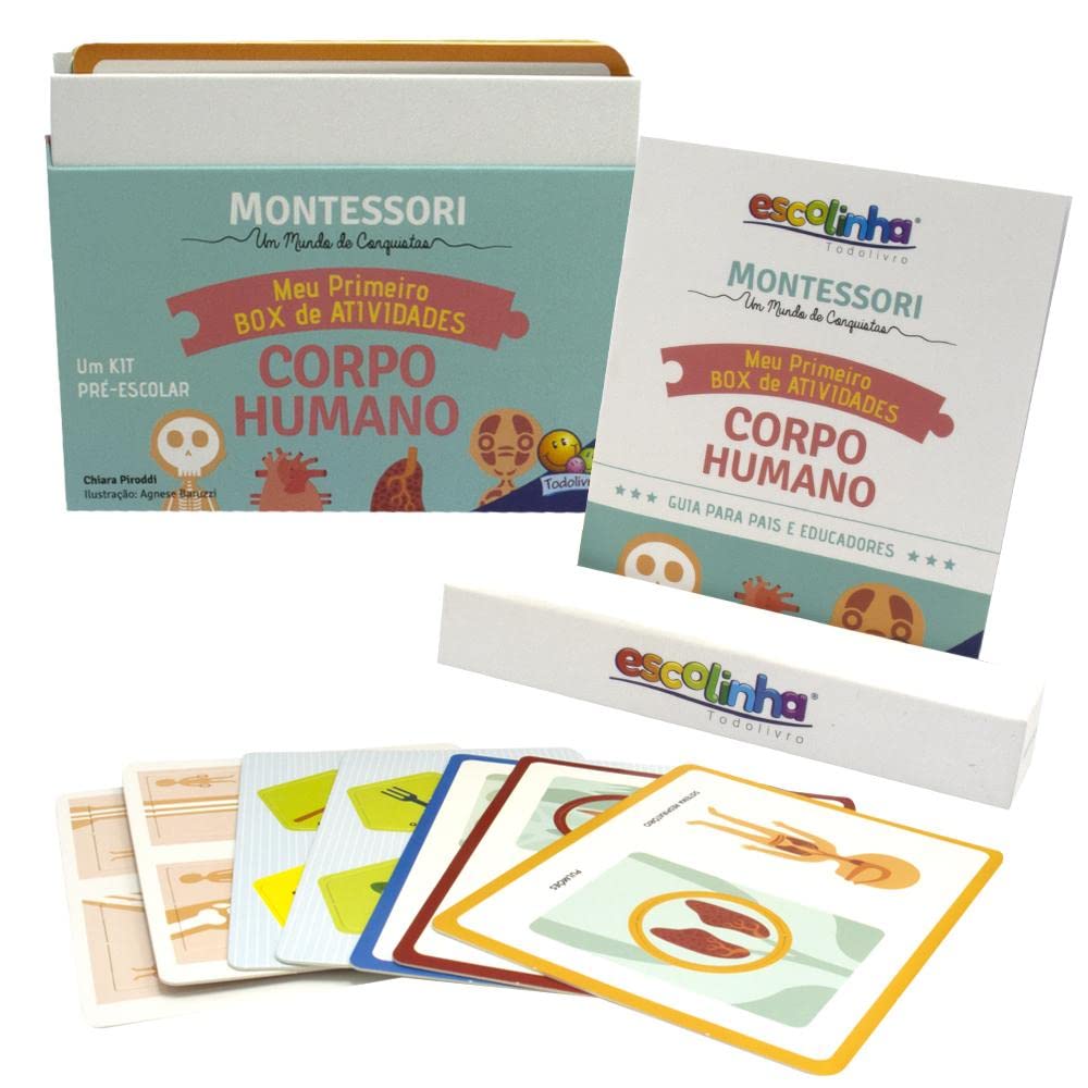 Escolinha MONTESSORI Meu P BOX de Atividades: Corpo Humano (Escolinha) - Imagem 2