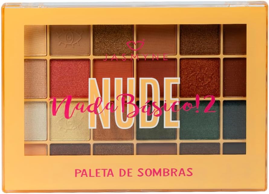 Paleta De Sombras 24 Cores Nude Nada Básico B Jasmyne
