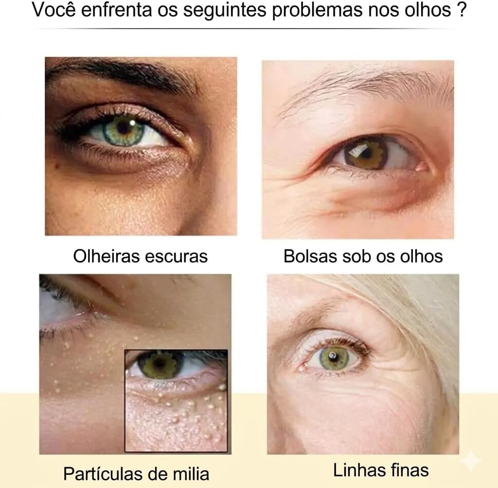 Colágeno Hidrolisado Creme Anti-Idade para Olhos, Anti-Olheiras e Hidratação Intensa 21g - Imagem 6