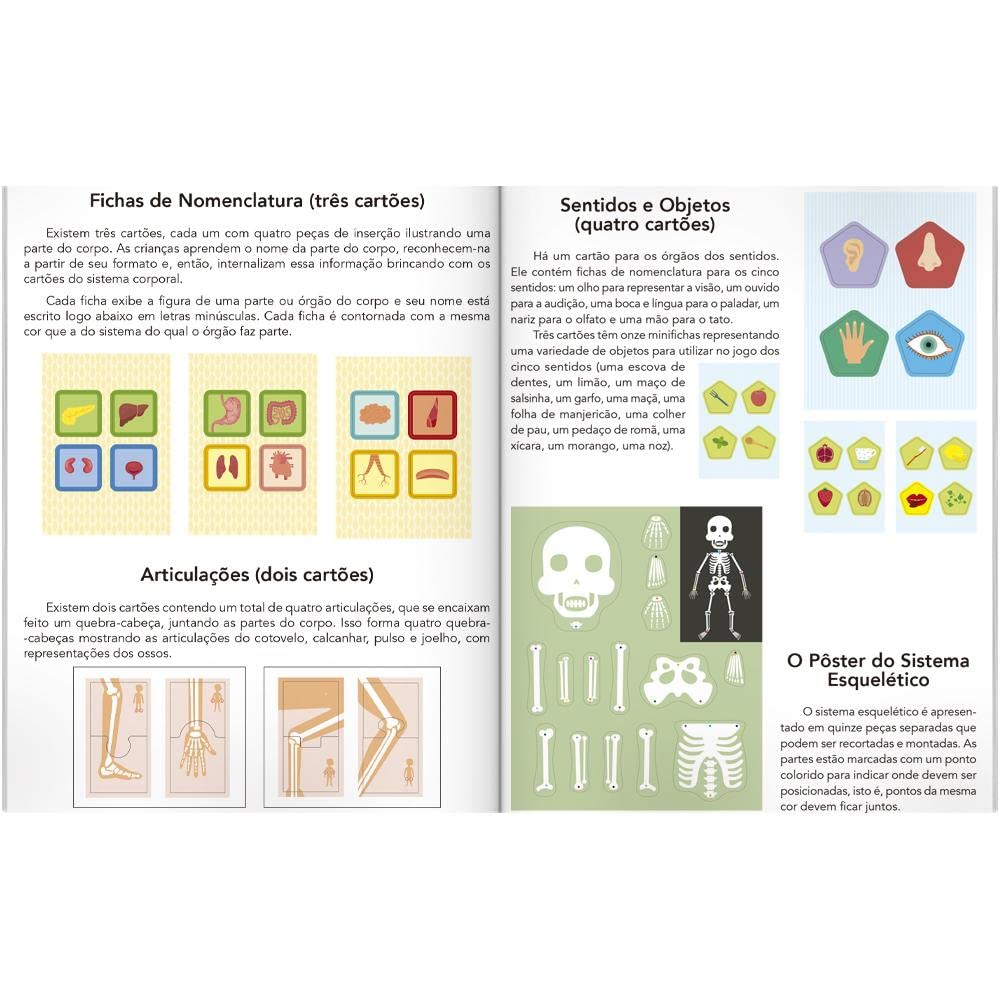 Escolinha MONTESSORI Meu P BOX de Atividades: Corpo Humano (Escolinha) - Imagem 4