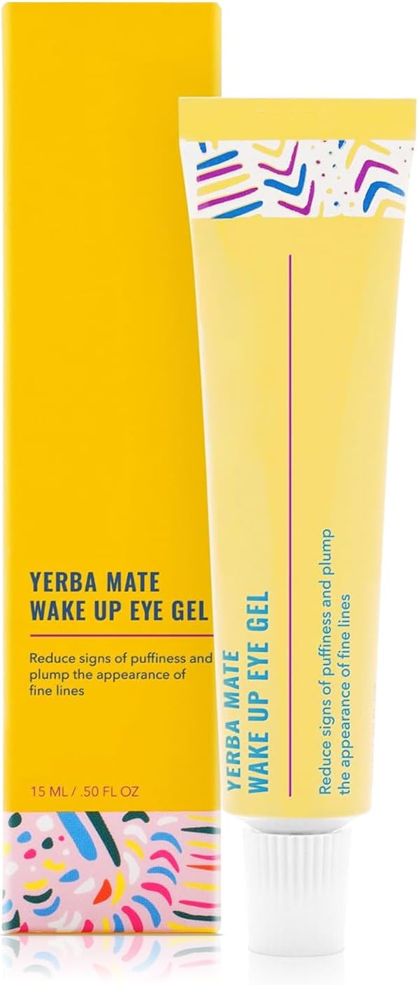 Gel Wake up Eye, creme clareador para olhos com cafeína para olheiras hidratar, minimizar o inchaço, 0,5 ml