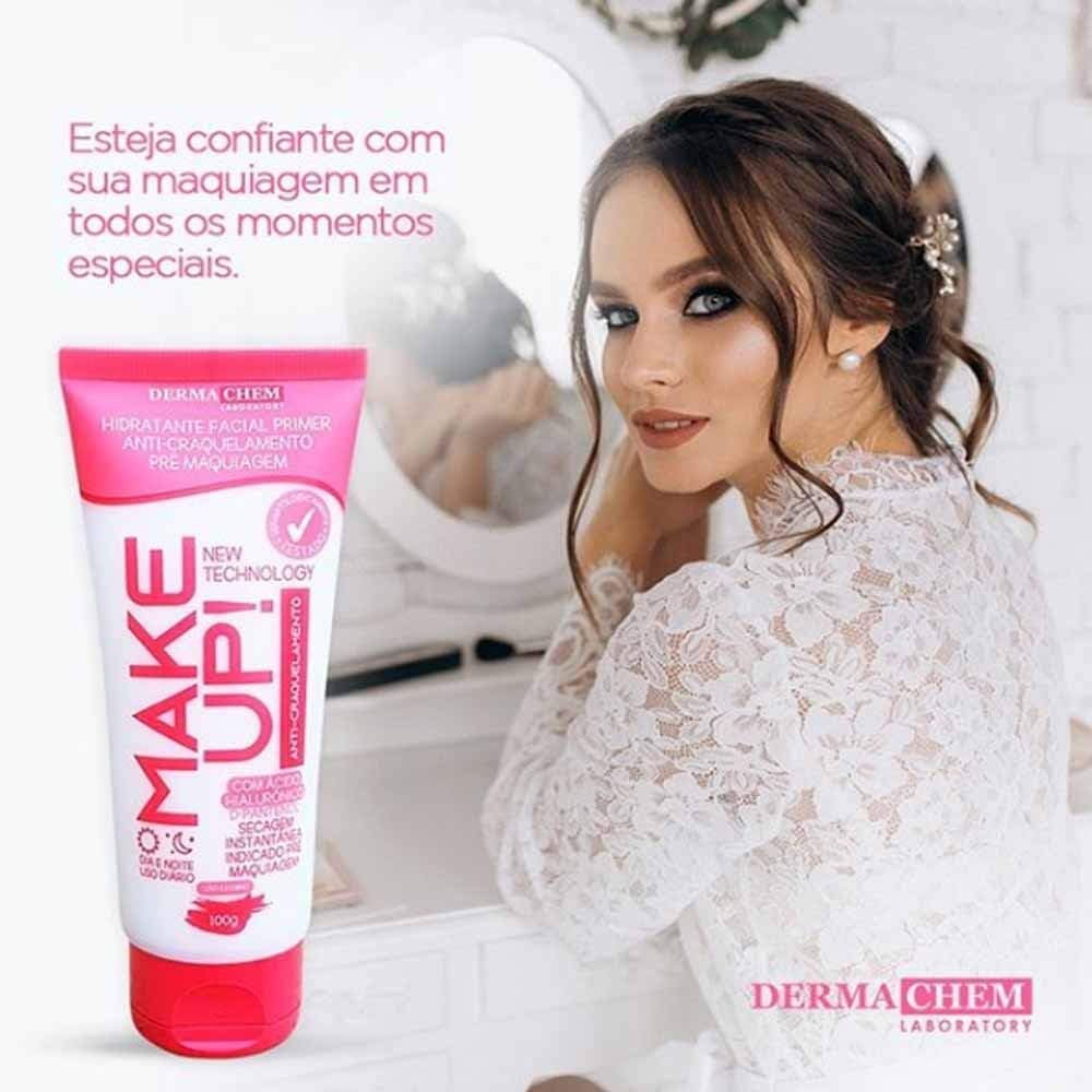 Hidratante Facial Dermachem Primer Anti-Craquelamento Pré Maquiagem - 100g - Imagem 4