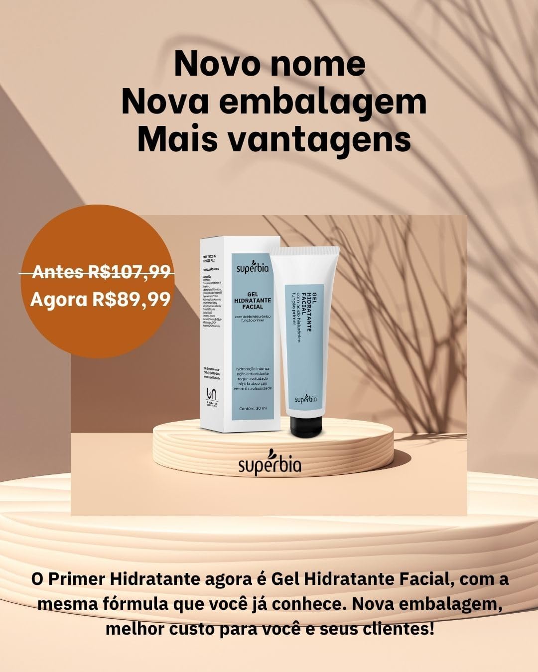 Supérbia Primer Hidratante Com Ácido Hialurônico (30Ml) - Imagem 2