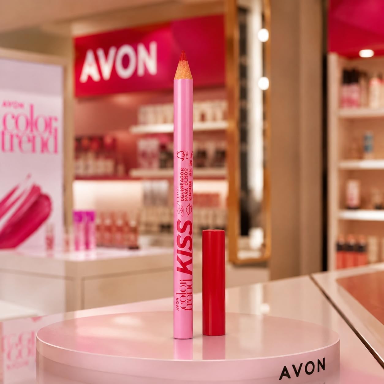 AVON COLOR TREND LAPIS OLHOS E BOCA RED BATIDA DE VINHO 1,1g - Imagem 5