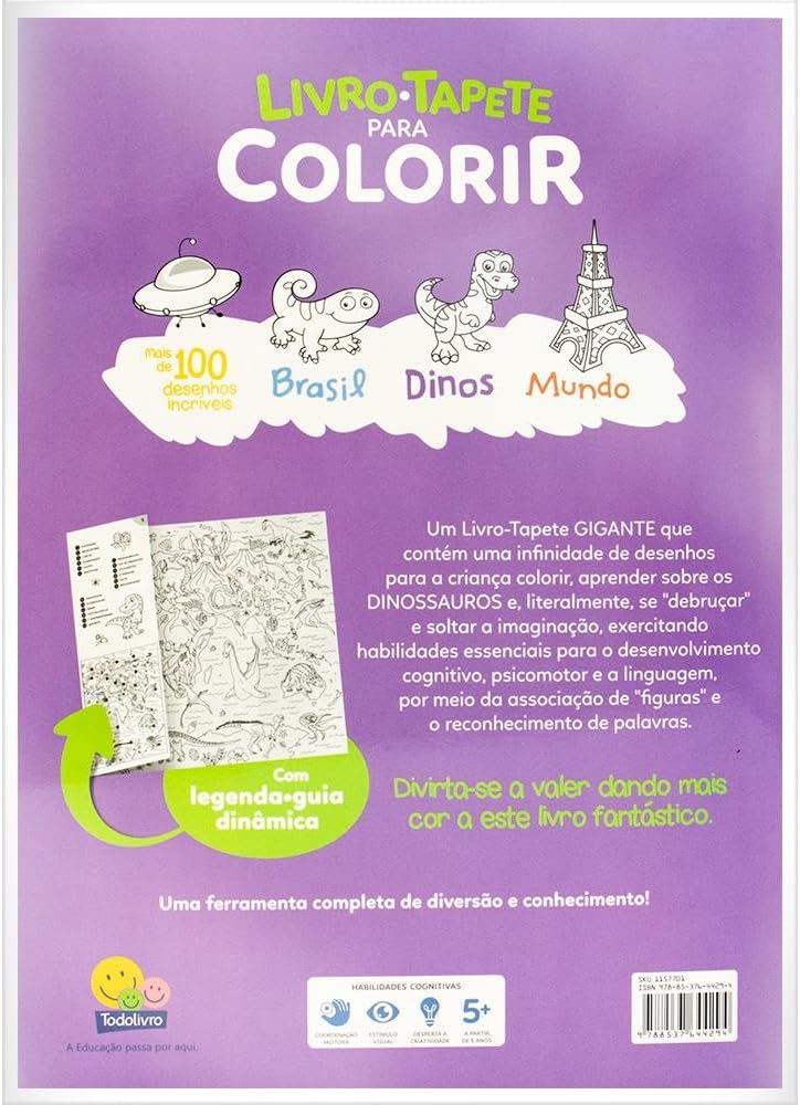 Livro-Tapete para Colorir: Dinos - Imagem 2
