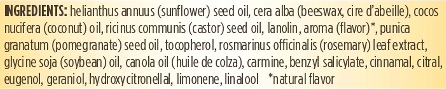 Burt's Bees Bálsamo labial, hidratante para os lábios, 100% natural, Romã com cera de abelha e extratos de frutas (embalagem com 4) - Imagem 7