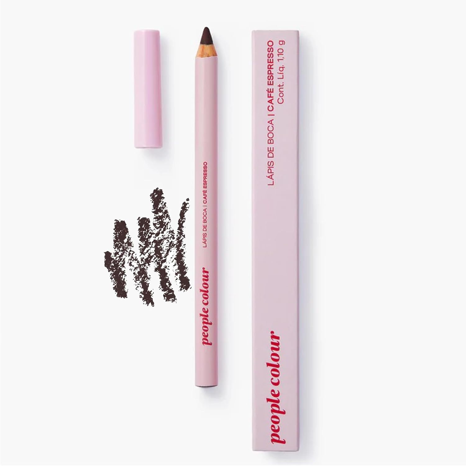 Lápis Labial Soft Matte Marrom Marcante Vegano Hidratante Simple Organic