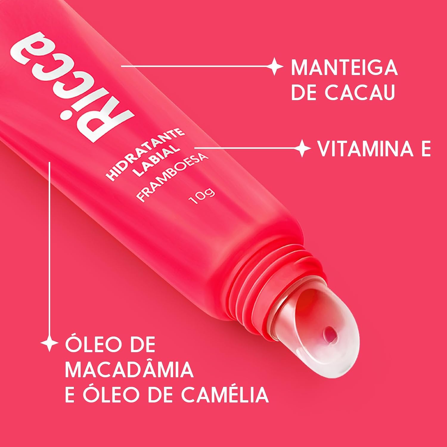 RICCA HIDRATANTE LABIAL FRAMBOESA 10G - Imagem 6