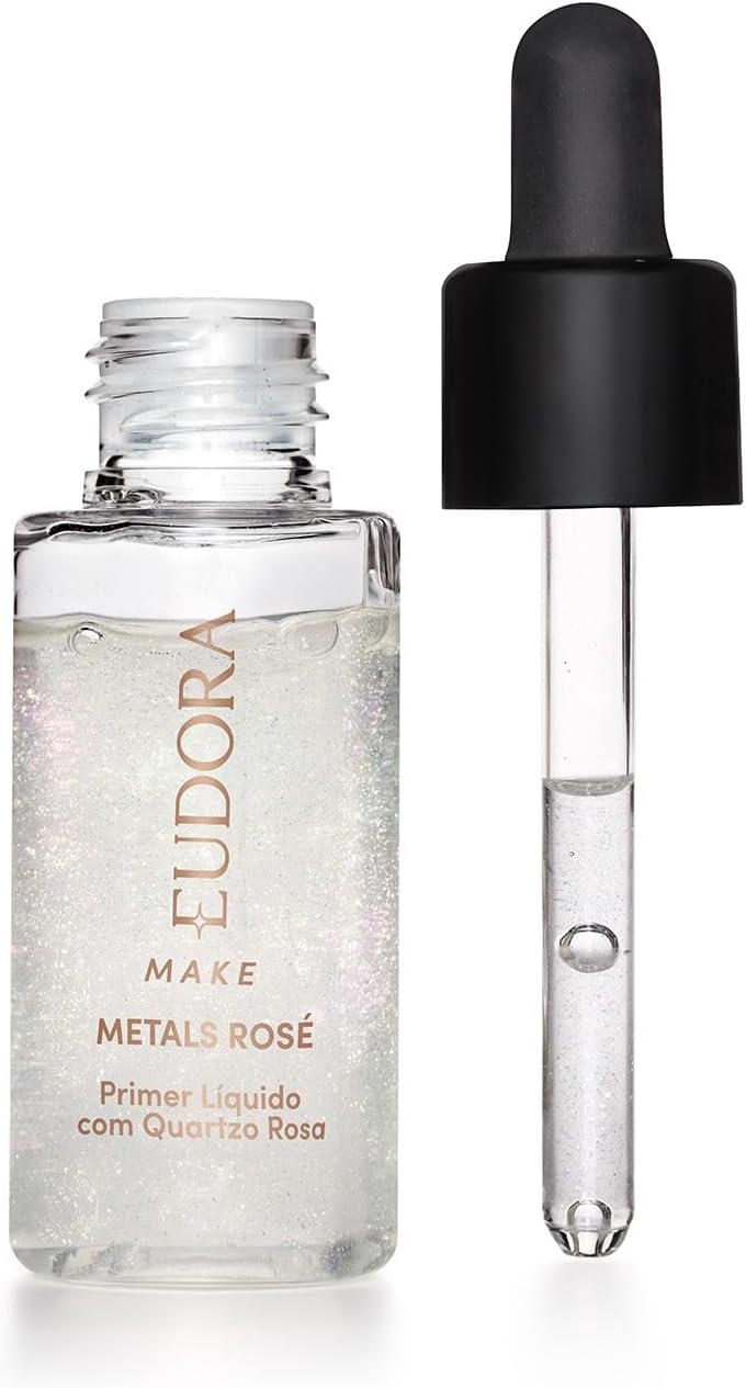 Eudora Make Primer Facial Líquido Metals Rosé 32ml - Imagem 4