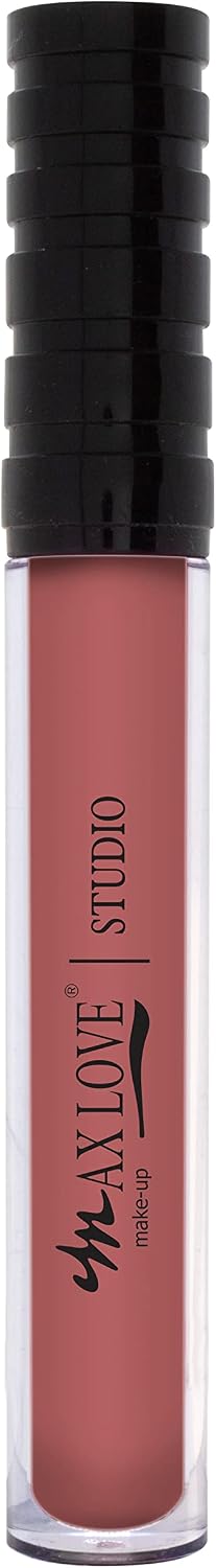 Batom Nude Matte 30H Max Love - Cor 650 Perfect Nude - Líquido Velvety - Alta Pigmentação e Conforto - Maquiagem Batom - Imagem 3