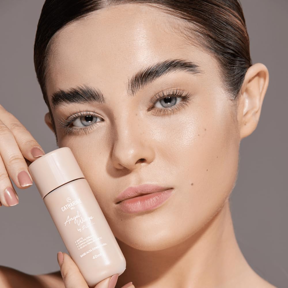 Catharine Hill Base Líquida Alta Cobertura Angel Wings 2022/A2 40ml À Prova D'água Acabamento Matte Vegano Ácido Hialurônico - Imagem 3