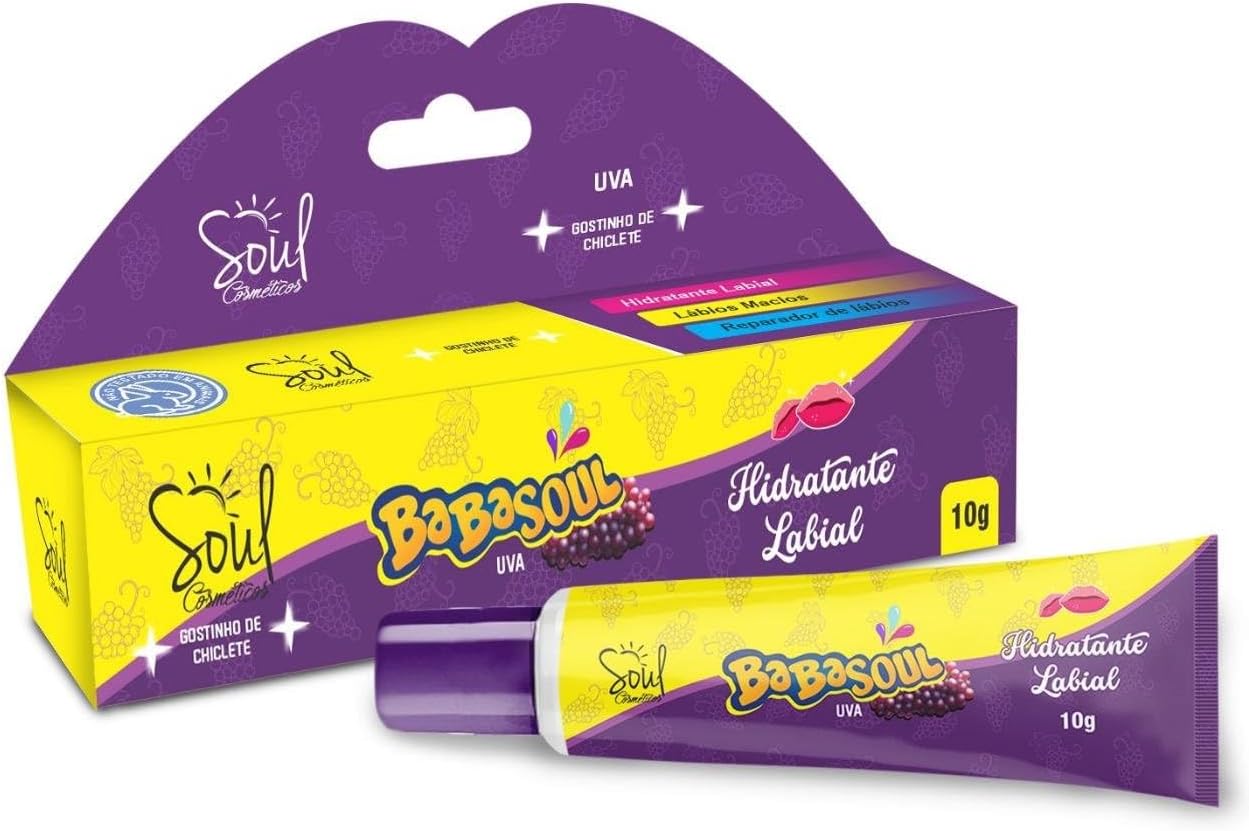 Hidratante Labial Babasoul Uva Soul 10g