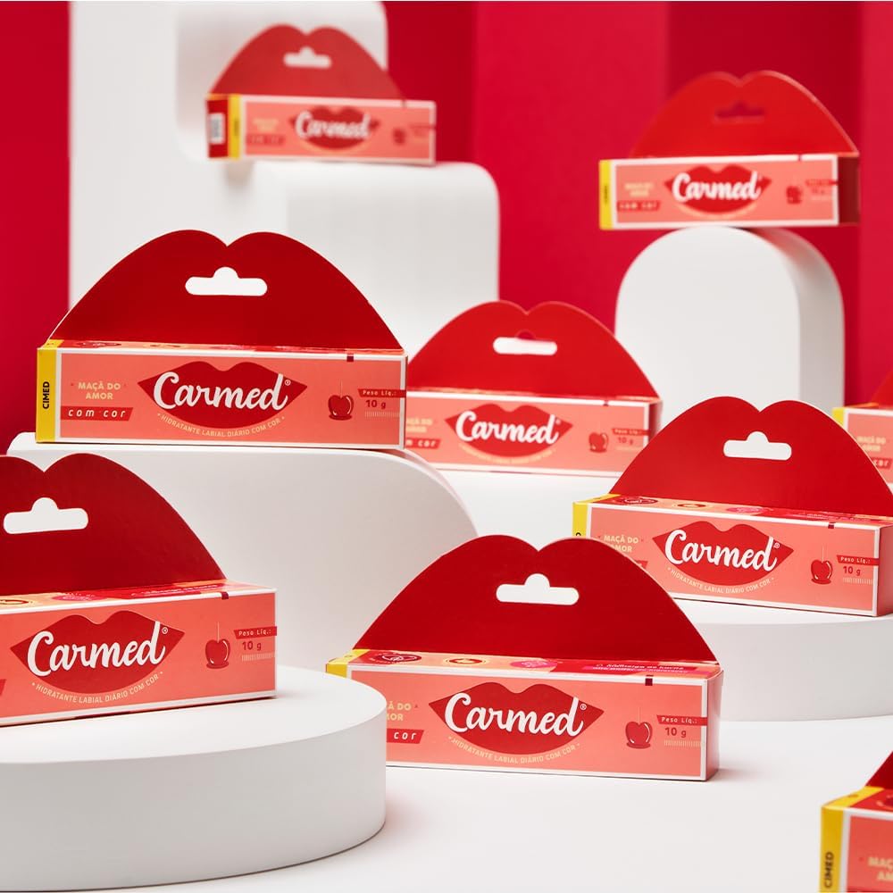 Carmed Maçã do Amor Hidratante Labial com cor 10g - Imagem 4