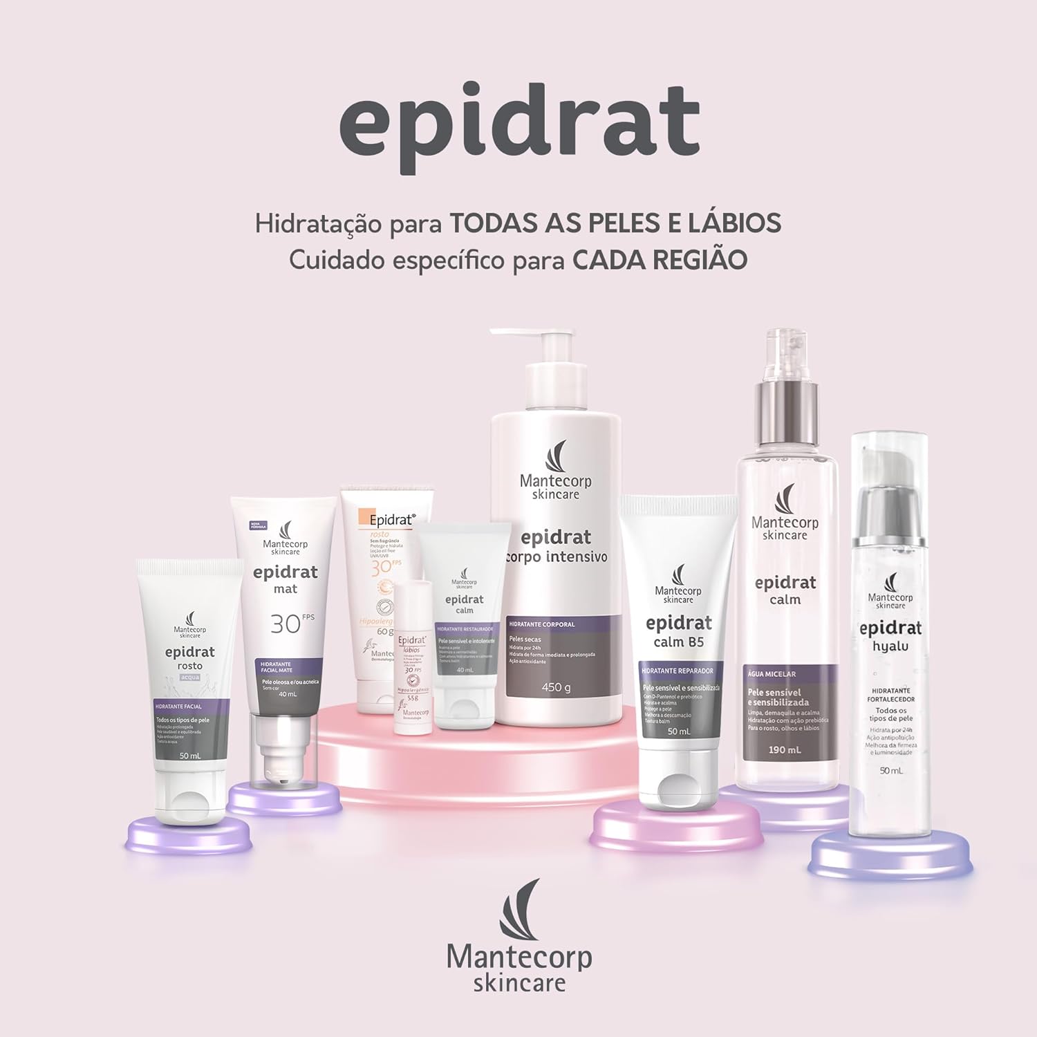 MANTECORP - Hidratante Labial Epidrat Lábios FPS 30 - Hidratação para Lábios Rssecados, Resistente à Água, Manteiga de Karité - Bastão 5,5g - Imagem 6