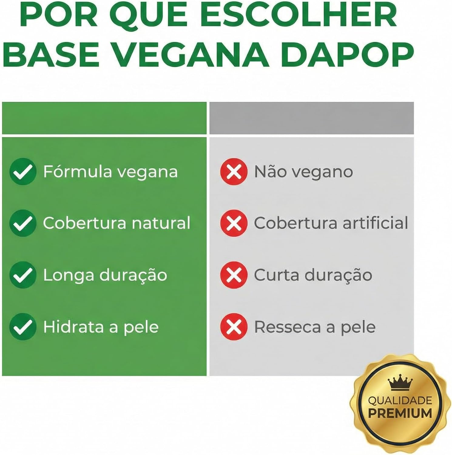 Base Vegana Líquida DAPOP - Cor 1.5 - Acabamento Natural, Leve e Confortável - Base Facial de Longa Duração e Controle de Oleosidade - Imagem 3