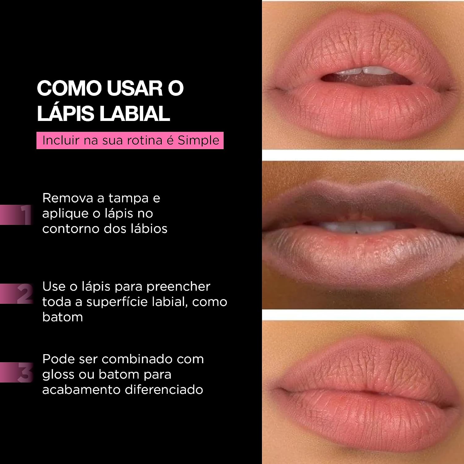 Lápis Labial Soft Matte Rosa Suave Vegano Hidratante People Colour - Imagem 5