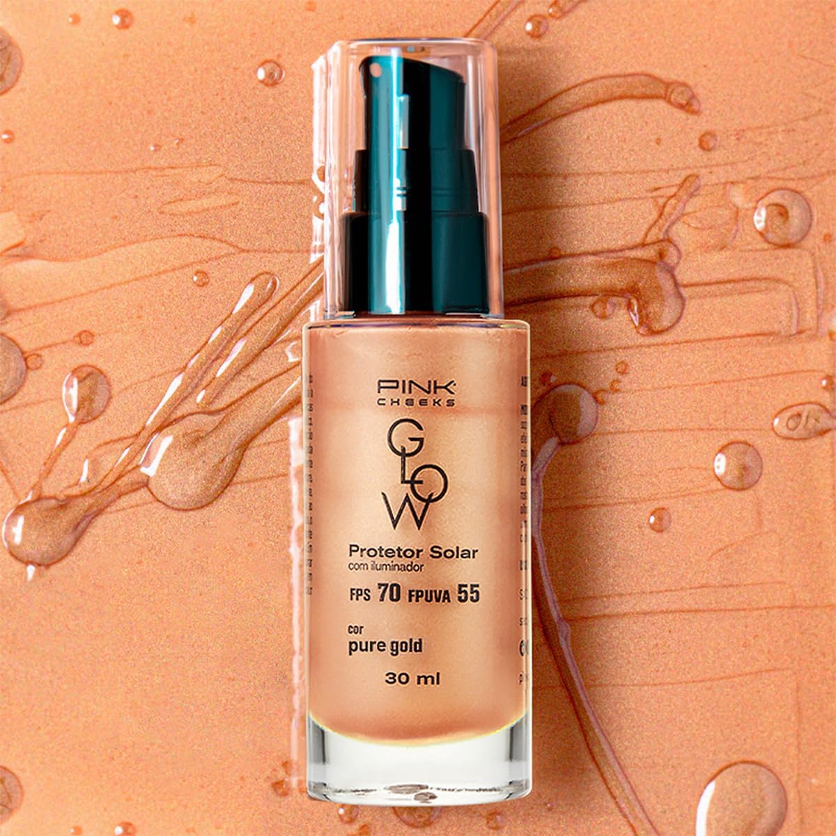 Pink Cheeks Glow FPS 70 Pure Gold - Primer Multifuncional 30ml - Imagem 4