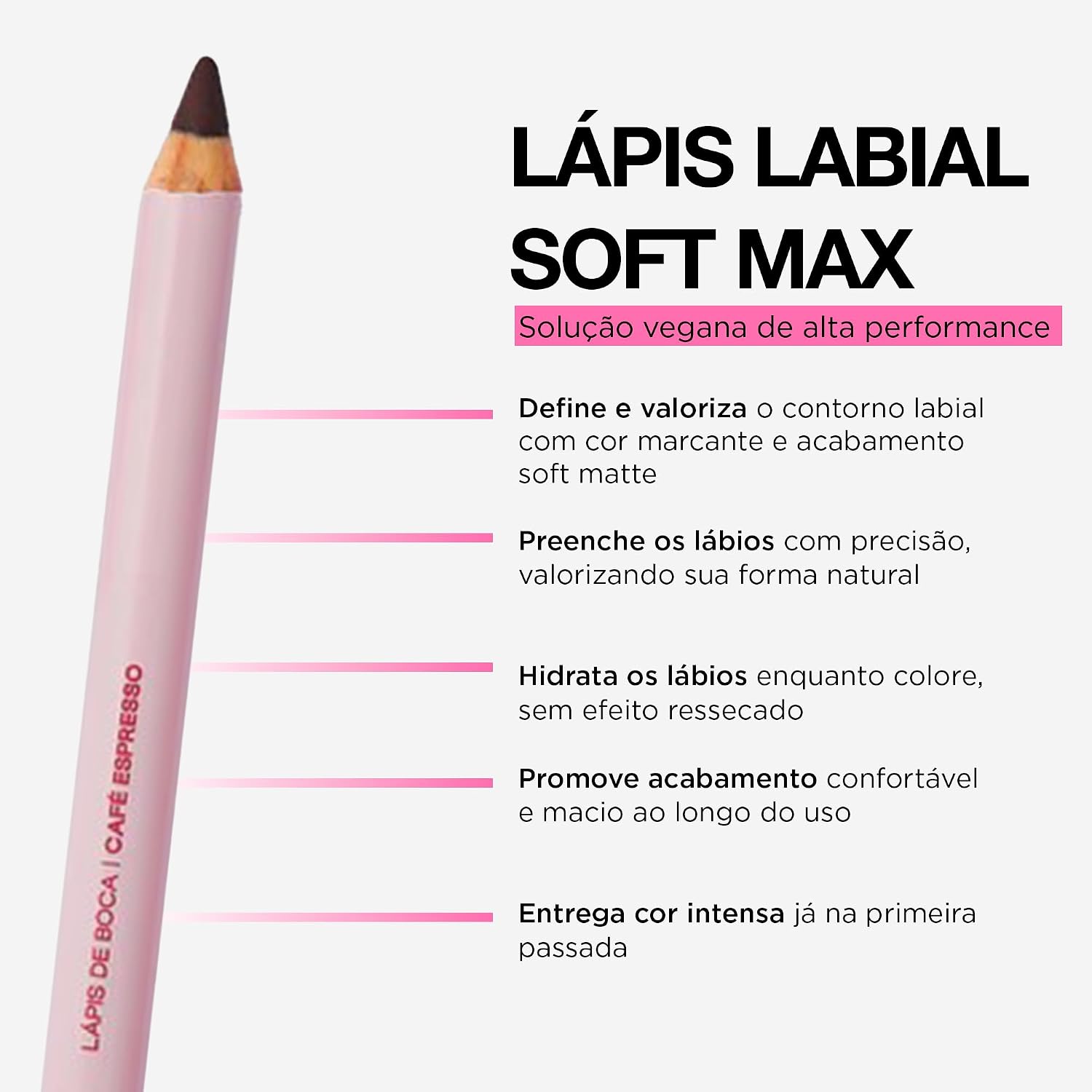 Lápis Labial Soft Matte Marrom Marcante Vegano Hidratante Simple Organic - Imagem 5