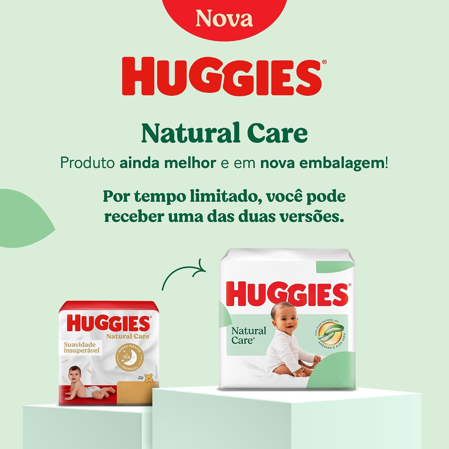 Huggies Fralda Descartável Premium Natural Care P - 36 Un - Imagem 2