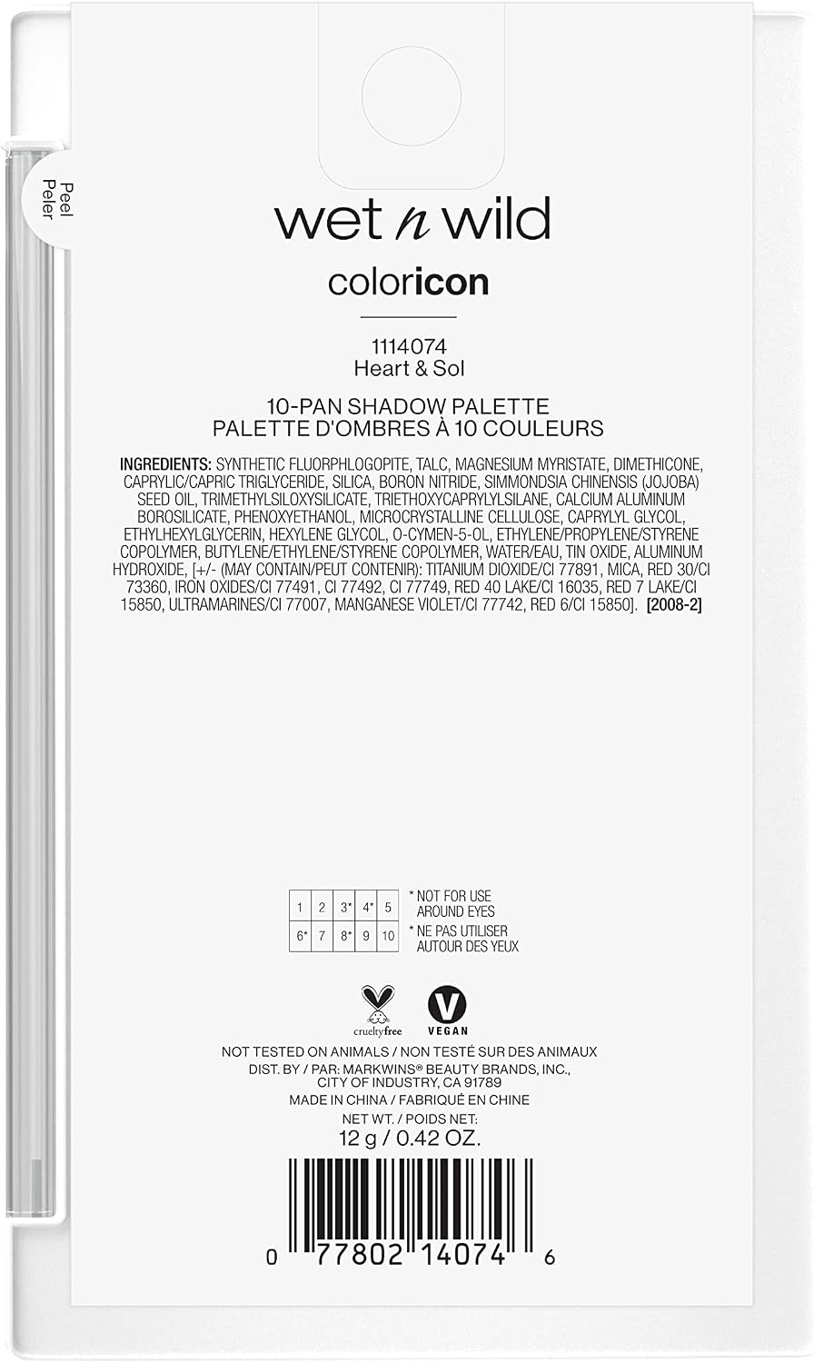 Paleta de Sombras - Color Icon 10 Pan Eyeshadow Palette - Hearts e Sol - Imagem 8
