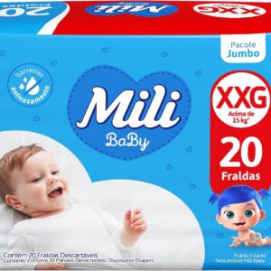 Mili Fralda Baby Jumbo Xxg - 20 Unidades