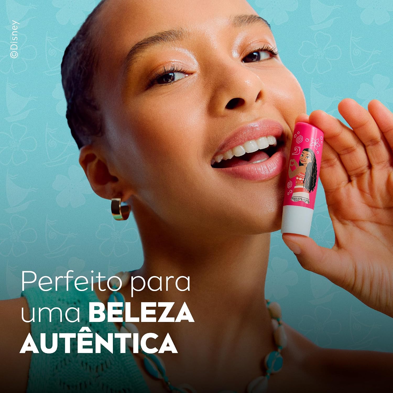 NIVEA Hidratante Labial Sorbet de Melancia Ed. Limitada Moana Disney® Princesa 4,8g, Hidratação Intensa 24h, Cor Suave, Brilho Delicado, Manteiga de Karité - Imagem 3