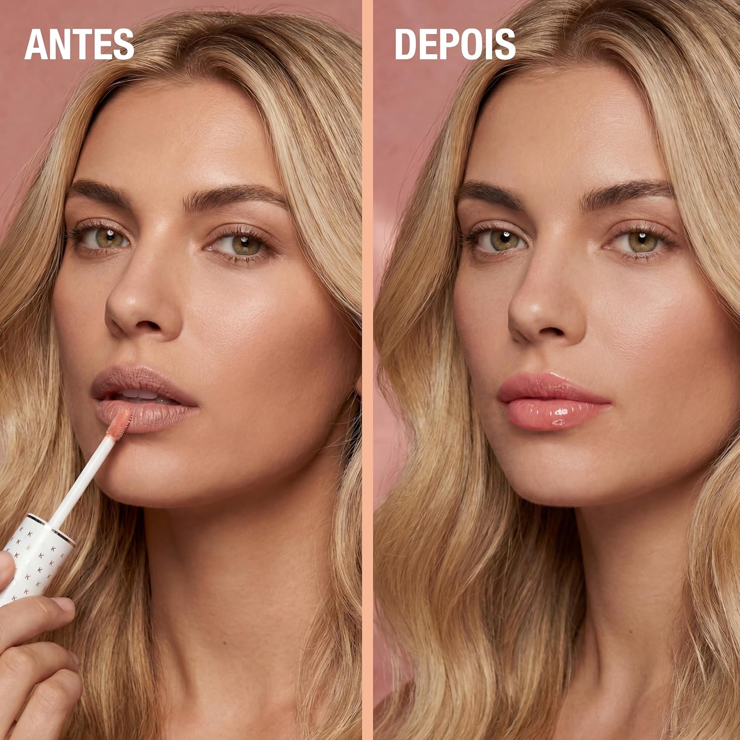Gloss Labial Cristal Clear Kause Be | Brilho Natural com Ácido Hialurônico e Vitamina E | Hidratante, Textura Confortável e Não Pegajosa | Pode Usar Sozinho ou Sobre Batom (Nude Seduction -) - Imagem 3