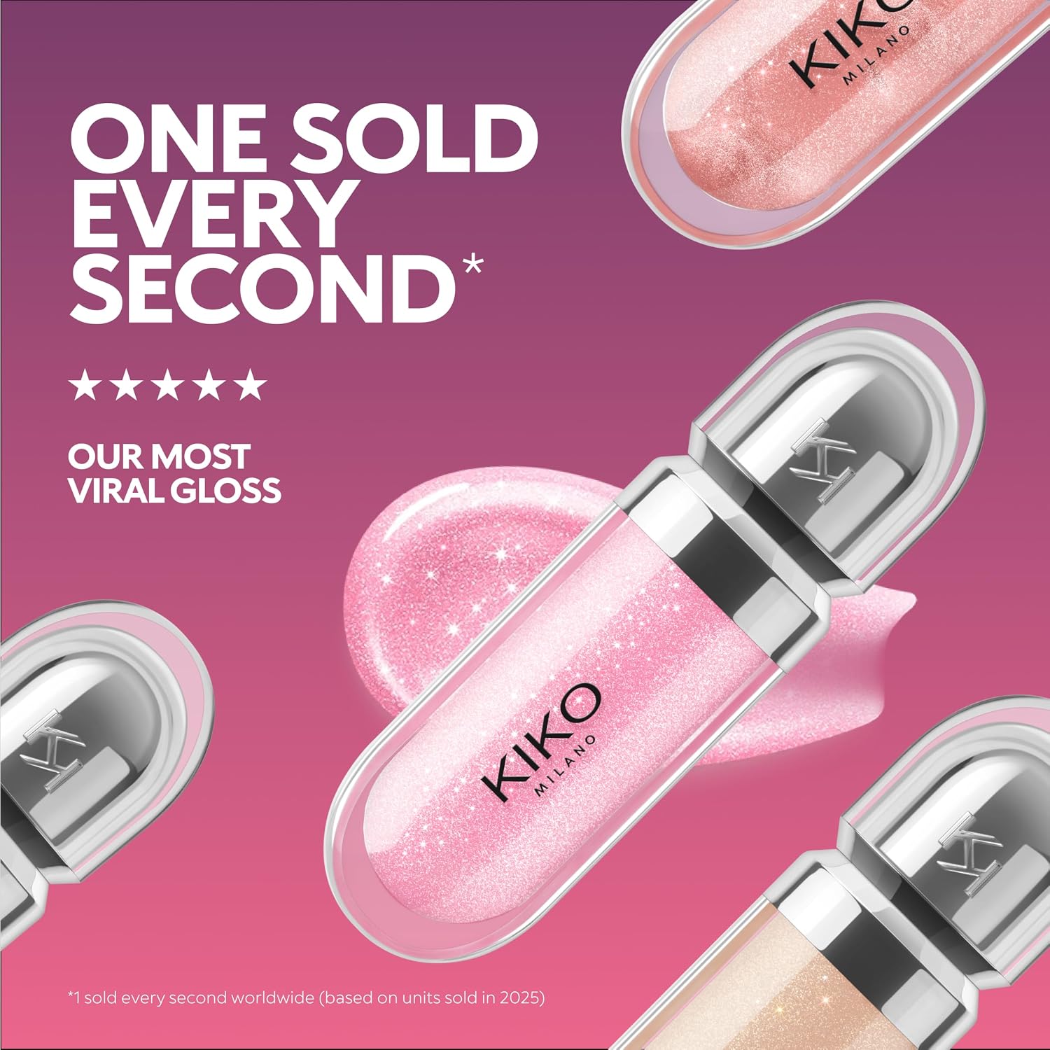 KIKO MILANO, 3D Hydra Lipgloss, Gloss Hidratante Para Os Lábios, Com Efeito 3D, Fórmula Com Extrato de Bidens - Imagem 6