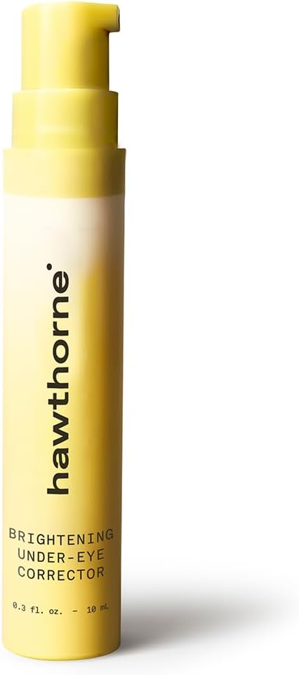 Hawthorne Creme de olhos clareador masculino para olheiras. Tratamento sob os olhos para homens. Reduza o inchaço, bolsas oculares e rugas com cafeína natural, pepino, peptídeos e vitamina C. 8,5 g