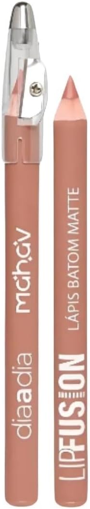 Lápis Labial Batom Cintilante Lip Fusion com Apontador Mahav (DOCE DE LEITE)