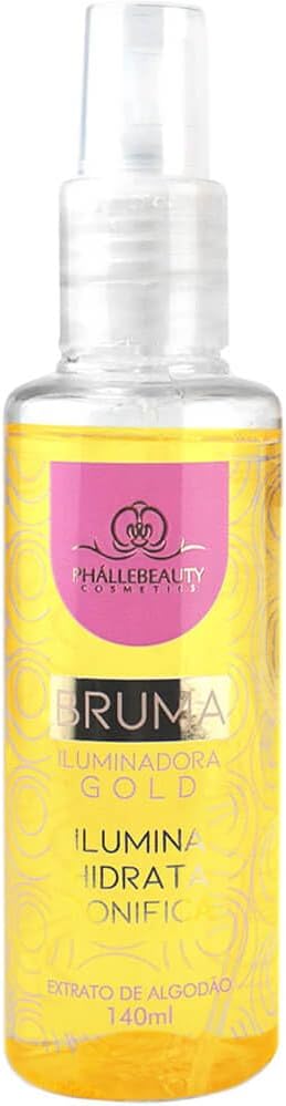 Phállebeauty - Bruma Iluminadora Gold Fixador de Maquiagem 140ml