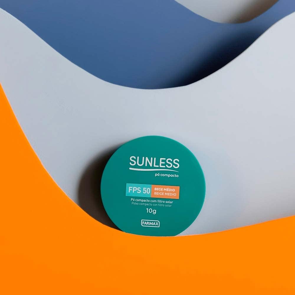 Pó Compacto Sunless com FPS 50 - Cor Bege Médio 10g - Imagem 4