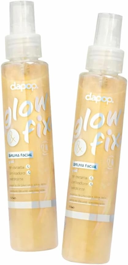 Setting Spray Glow Gold Dapop: Bruma Fixadora de Maquiagem com Radiância Deslumbrante e Fixação Duradoura