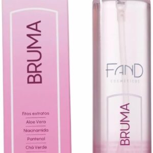 Bruma Fixadora de Maquiagem, Spray Hidratante, Aloe Vera, Niacinamida, Pantenol, Chá Verde, 130ml Fand Cosméticos