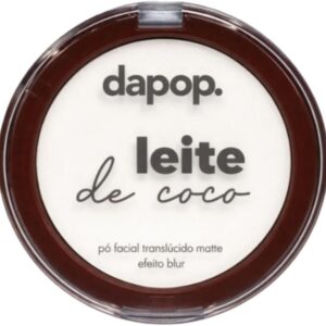 Pó Facial Translúcido Matte Dapop Leite de Coco: Acabamento Natural e Controle de Oleosidade Duradouro para Sua Maquiagem