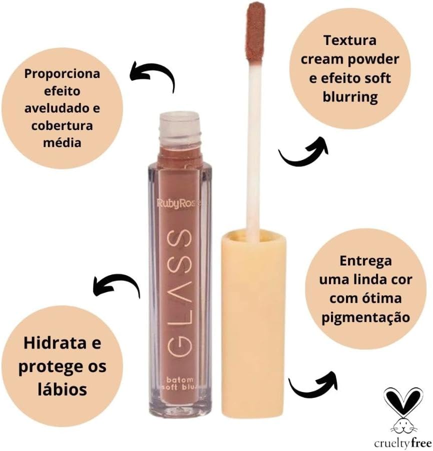 RubyRose GLASS HB579-6 BATOM LIQUIDO SOFT BLUR BG06 - Imagem 2