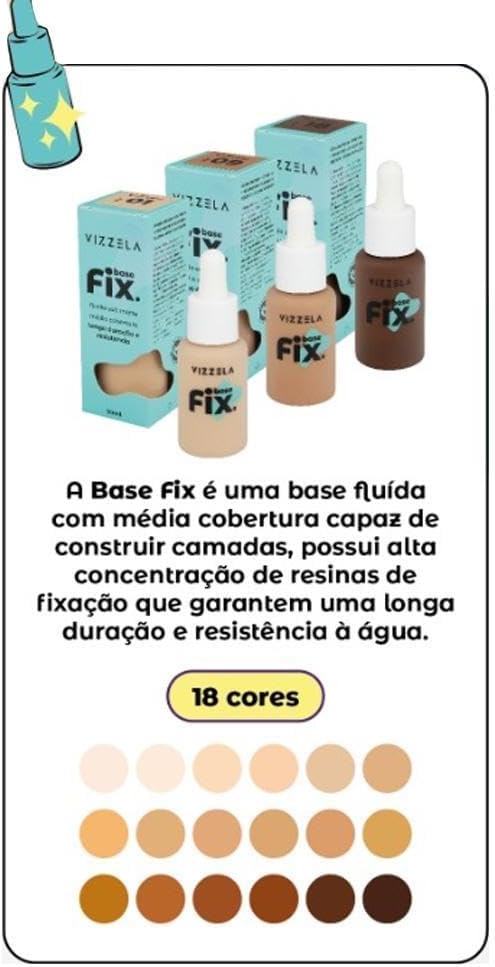 Base Líquida Soft Matte Fix Vizzela 16 30ml - Imagem 4