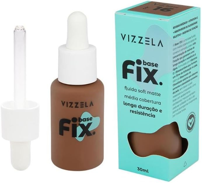 Base Líquida Soft Matte Fix Vizzela 16 30ml