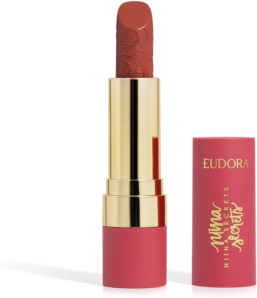 Eudora Niina Secrets Soft Petals Batom Vermelho Romântico 3,8g