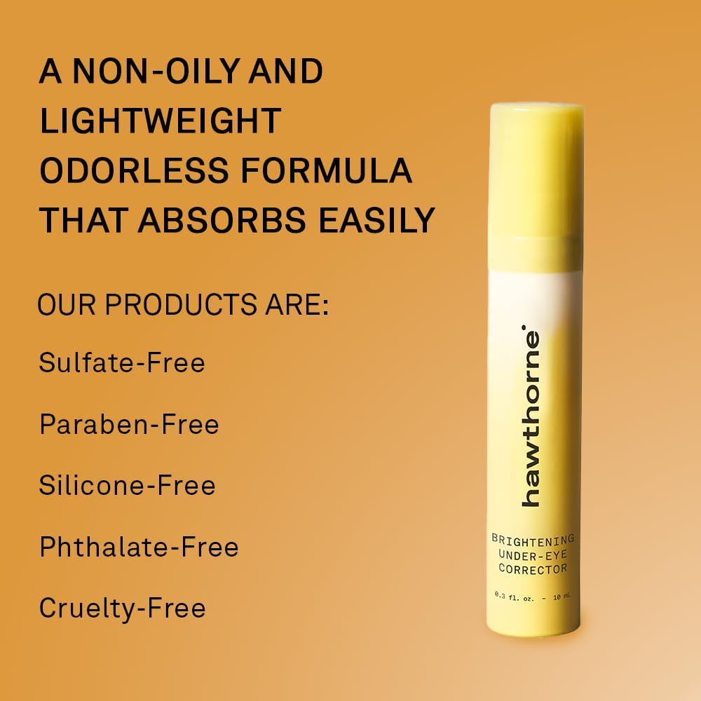 Hawthorne Creme de olhos clareador masculino para olheiras. Tratamento sob os olhos para homens. Reduza o inchaço, bolsas oculares e rugas com cafeína natural, pepino, peptídeos e vitamina C. 8,5 g - Imagem 4