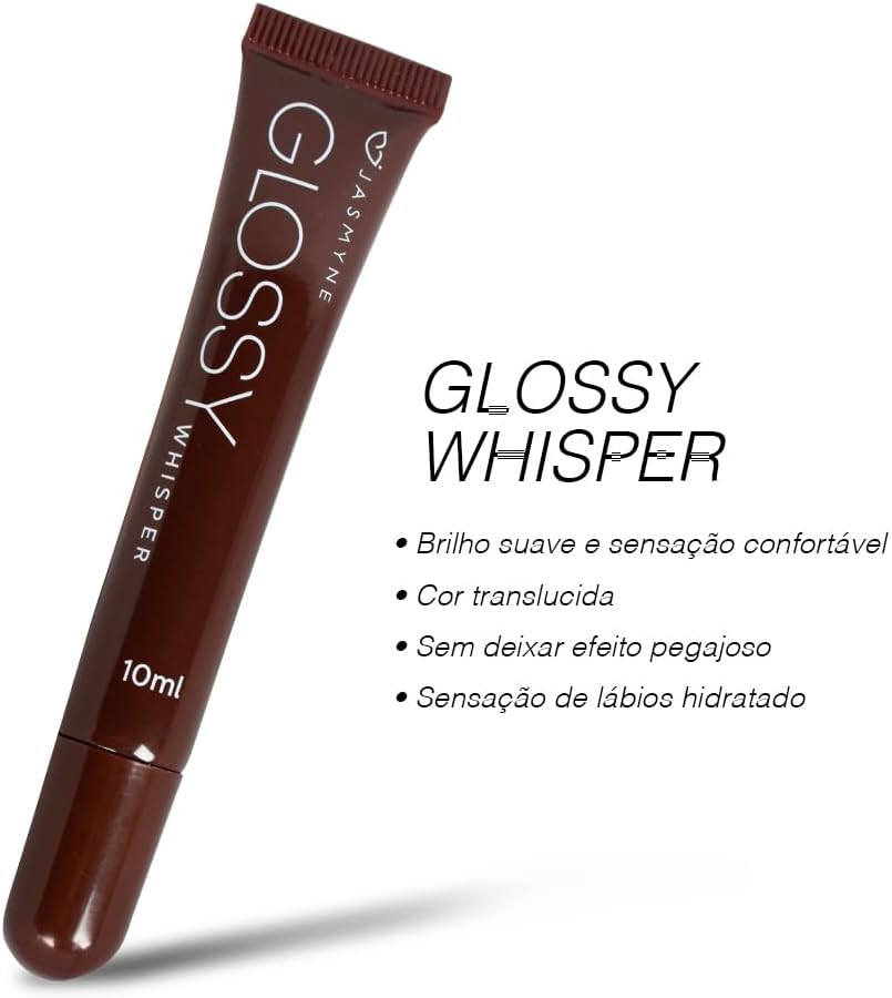 Lip Balm Glossy Whisper Plum Allure Jasmyne 10ml - Imagem 2