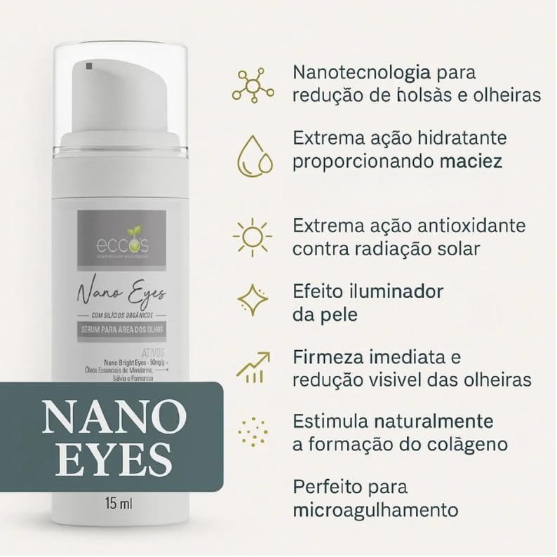 Eccos Nano Eyes - Creme Para Área Dos Olhos 15ml - Imagem 4