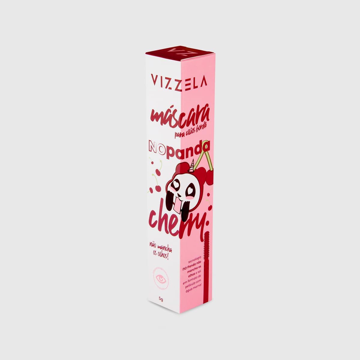 Vizzela No Panda Cherry Bordô - Máscara para Cílios 5g - Imagem 3