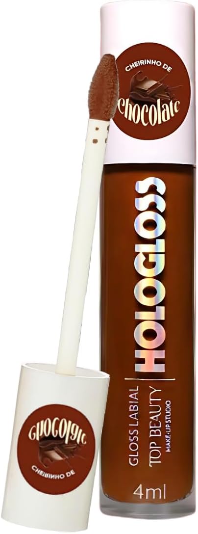 Gloss Labial Hologloss Chocolate, Cor 17- Top Beauty