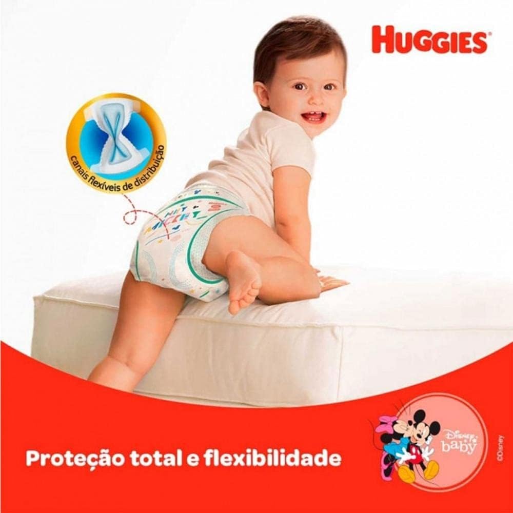 Fralda Descartável Turma da Monica Supreme Care, Huggies, Branco - Imagem 2